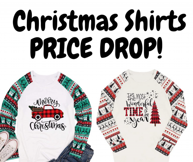 Christmas Shirt PRICE DROP With Code on Amazon! PLUS FREE SHIPPING!