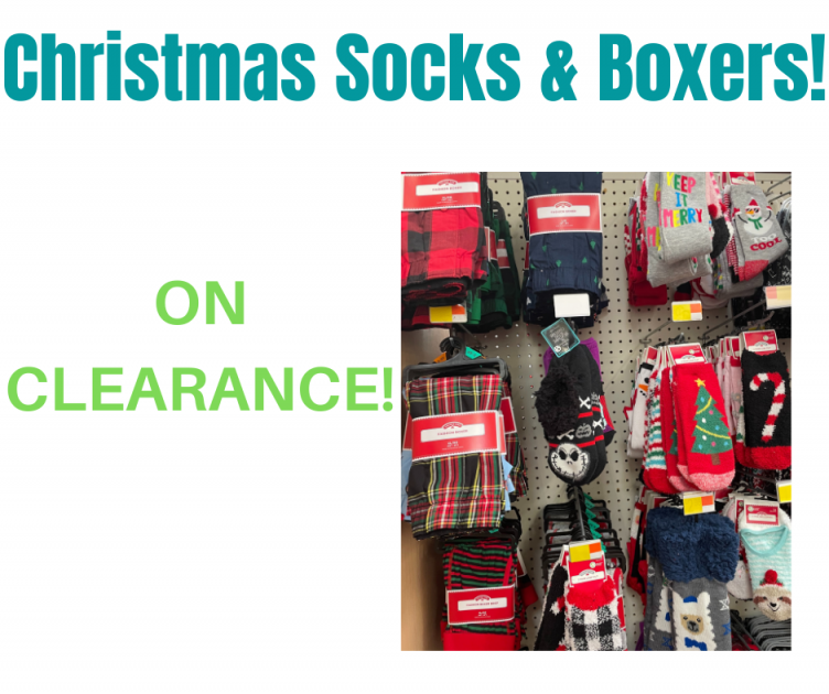 Christmas Socks And Boxers On Clearance!