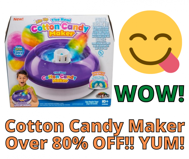 Cra Z Art The Real Cotton Candy Maker JUST 7 REG 39 88 At Walmart   Cotton Candy Maker Over 80 OFF YUM 788x660 