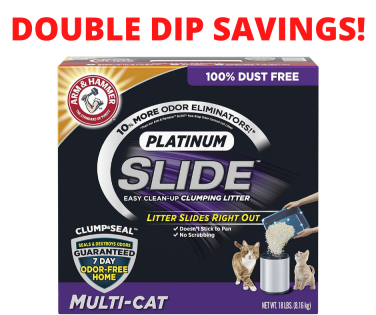 Arm & Hammer Platinum Slide Clumping Cat Litter Amazon Deal!