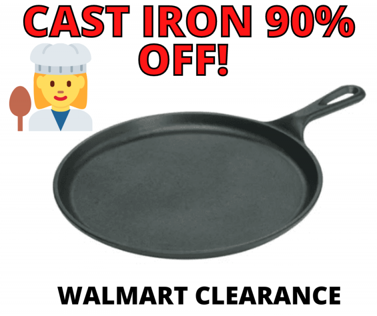 Lodge Pre-Seasoned 10.5 Inch Cast Iron Griddle Walmart Clearance!