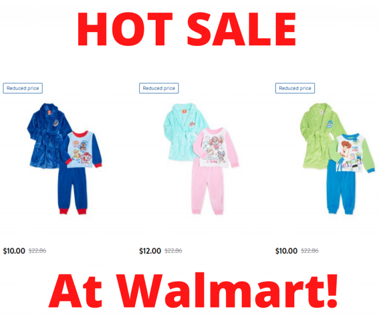 Kids Robes With Pajamas Set HOT Walmart Sale!