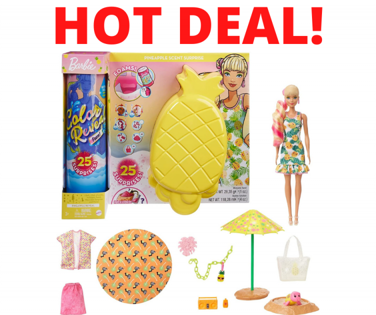 Barbie Color Reveal Foam! Doll & Pet Friend Amazon Deal!