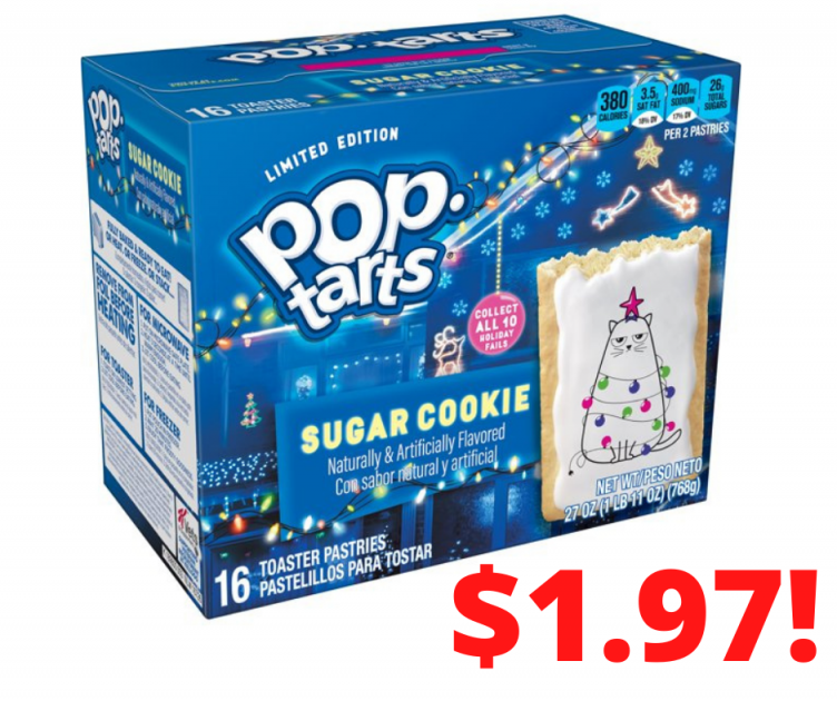 Sugar Cookie Poptarts JUST $1.97 at Walmart!