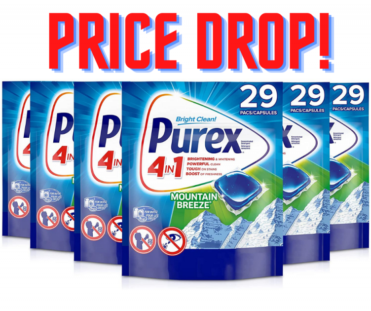 Purex Laundry Detergent Pacs Pack of 6 HOT Amazon Price Drop!