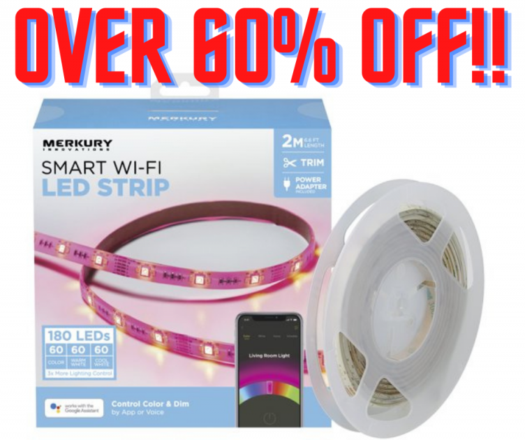 Smart Wi-Fi Led Strip Lights Over 60% Off At Walmart!
