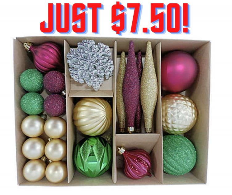 Box of Christmas Ornaments JUST $7.50! GO GO GO!