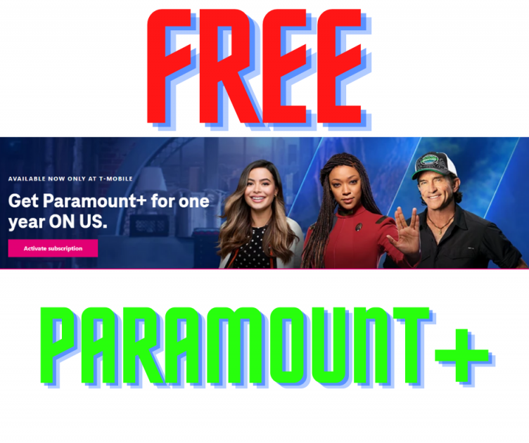 FREE 1 Year Paramount+ Subscription For T Mobile Members!