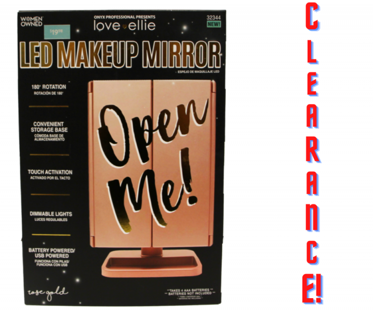 Onyx Professional LED Makeup Mirror HOT Walmart Christmas Clearance!