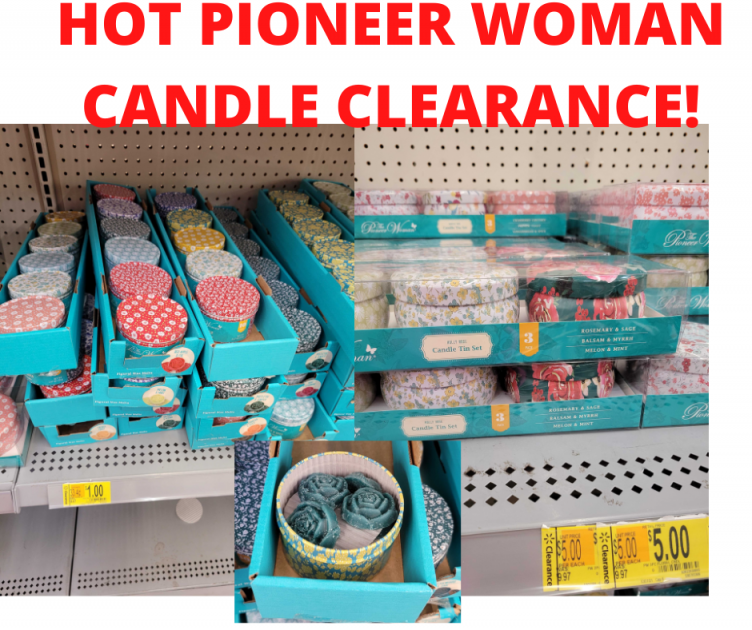 Pioneer Woman Candles and Wax Melt HOT Walmart Clearance!