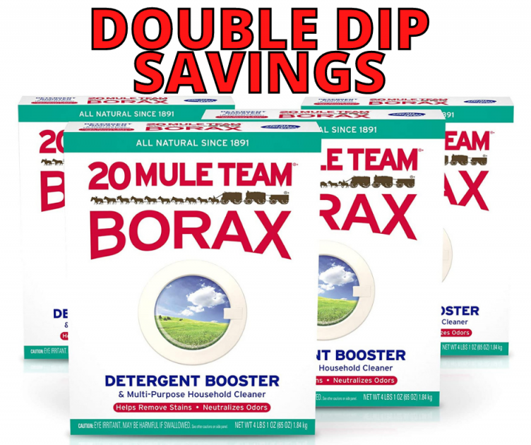 Double Dip Savings on Borax Laundry Detergent Booster at Amazon!