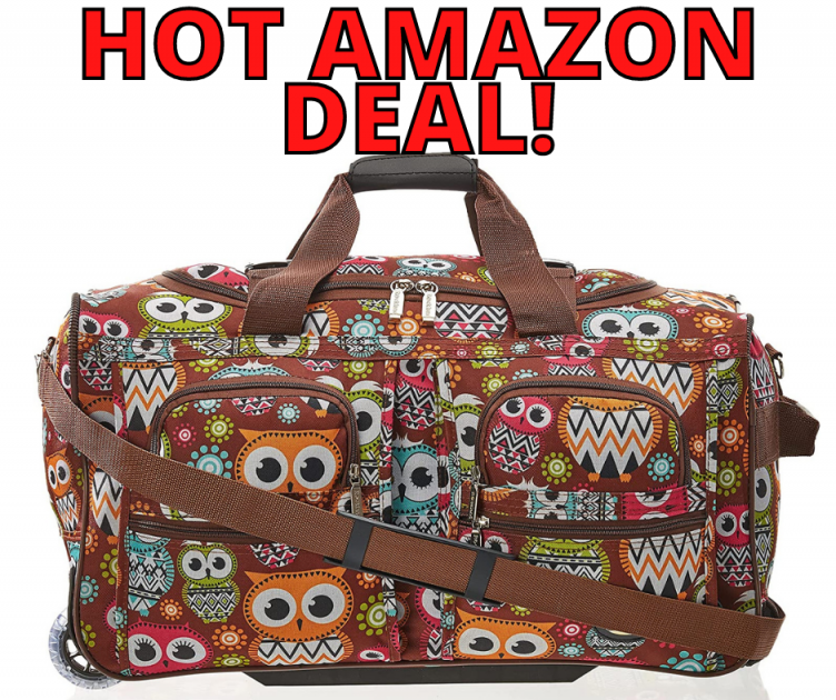 Rockland Rolling Duffel Bag HOT Amazon Deal!