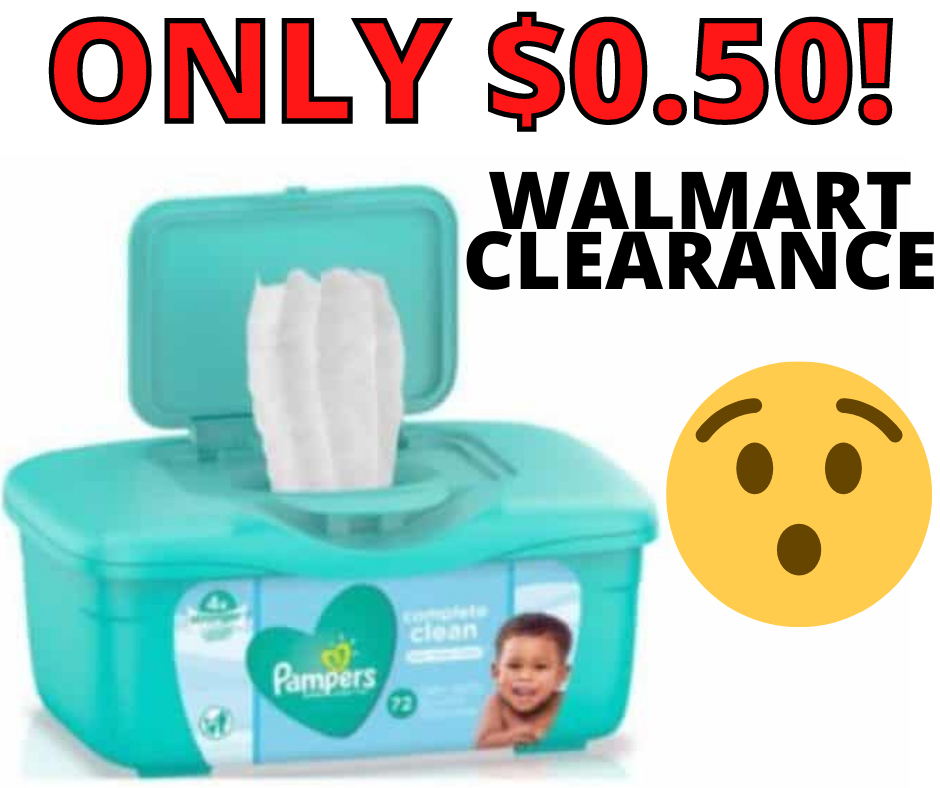 Pampers Baby Wipes ONLY .50 Cents!!