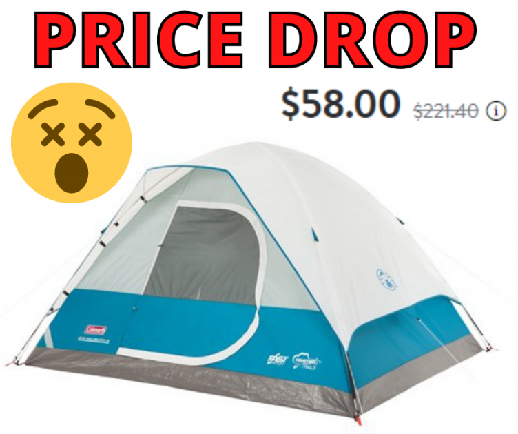 Coleman 4 Person Dome Tent HUGE Price Drop at Walmart!