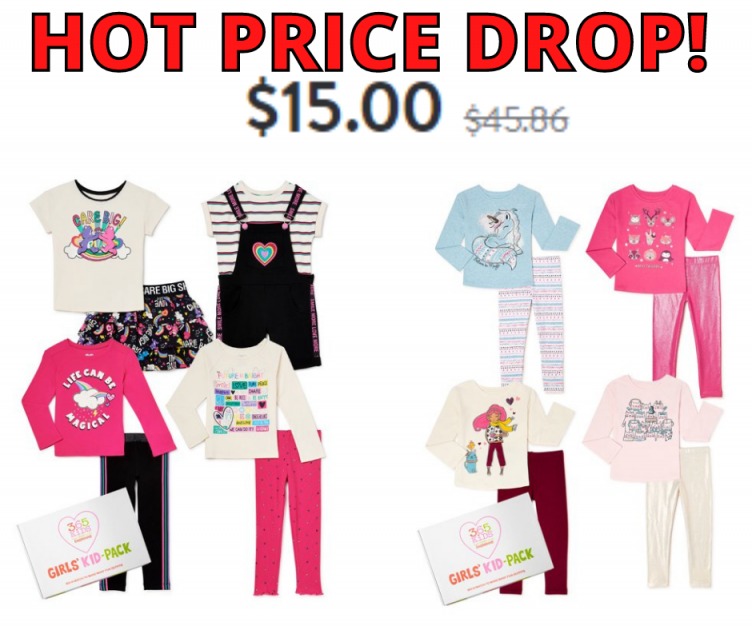 Girls 8 Piece Clothing Gift Set HOT Price Drop at Walmart!