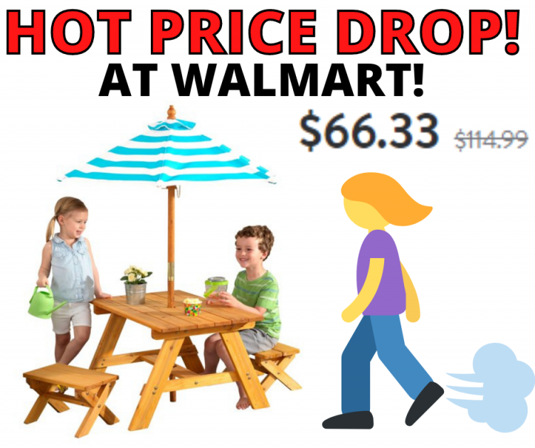 KidKraft Wooden Table and Benches HOT Walmart Sale!