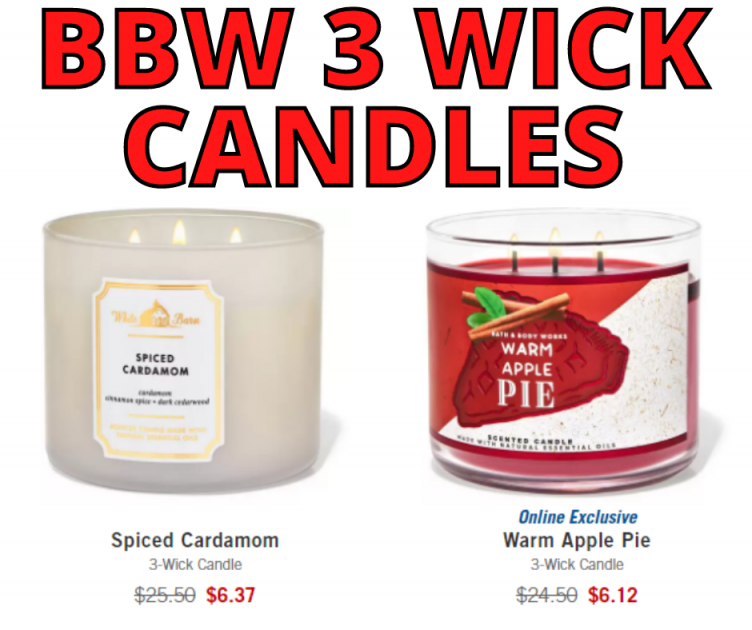 Bath and Body Works 3 Wick Candles HOT CLEARANCE SALE!