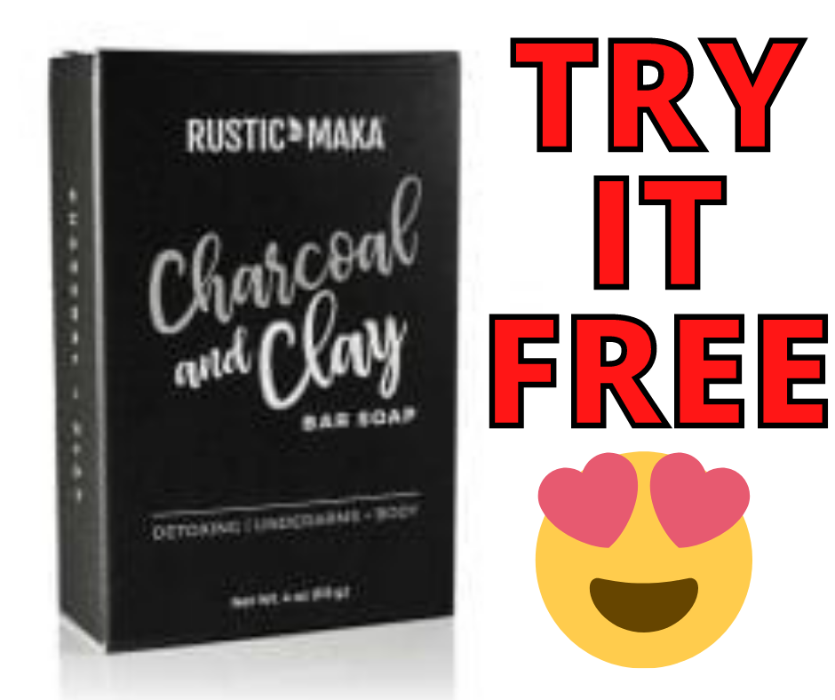 Try It FREE! FREE Rustic MAKA Charcoal and Clay Bar Soap