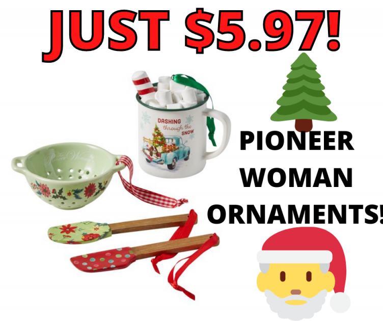 The Pioneer Woman Christmas Ornament Bundle HOT Walmart Deal!
