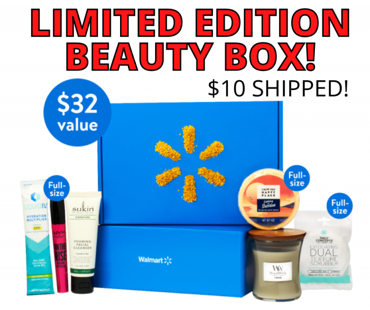 Limited Edition Walmart Beauty Box JUST $10 SHIPPED!
