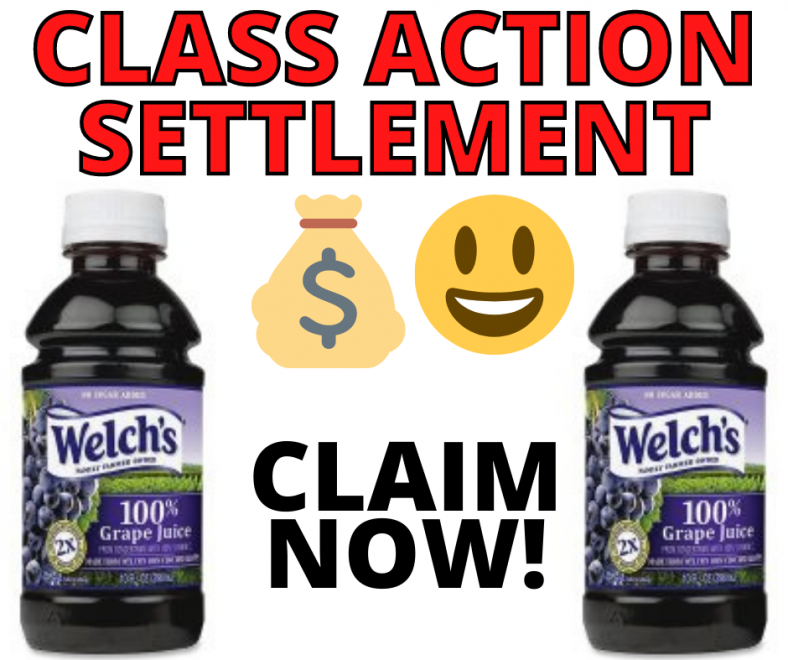 Welchs Juice Class Action Settlement! $1.5 MILLION!