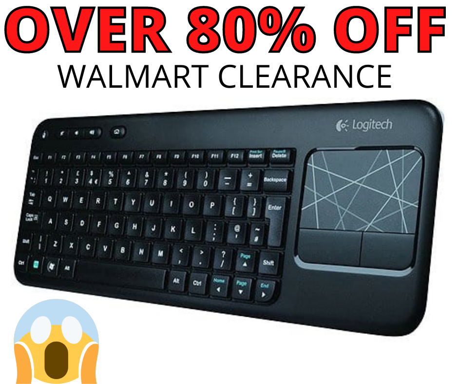 Logitech Wireless Touch Keyboard Over 80% OFF at Walmart!
