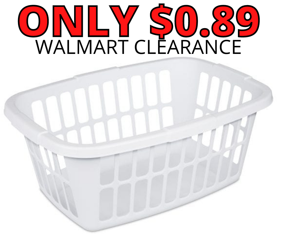 Mainstays 1.5 Bushel Laundry Basket Over 70% OFF at Walmart!