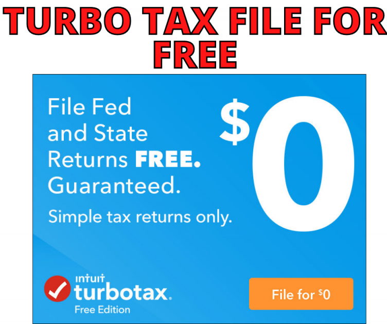 Turbo Tax- File Individual Taxes For FREE PLUS $20 OFF All Others!