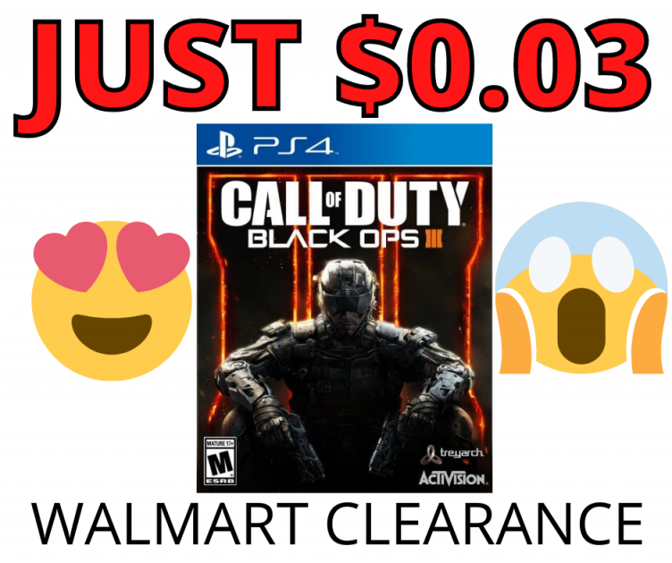 Call of Duty: Black Ops III, Activision, PlayStation 4 JUST $0.03 at Walmart!