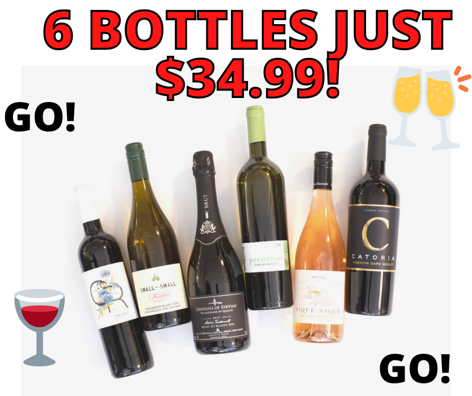 Naked Wines 6 Bottles for JUST $34.99! GO NOW