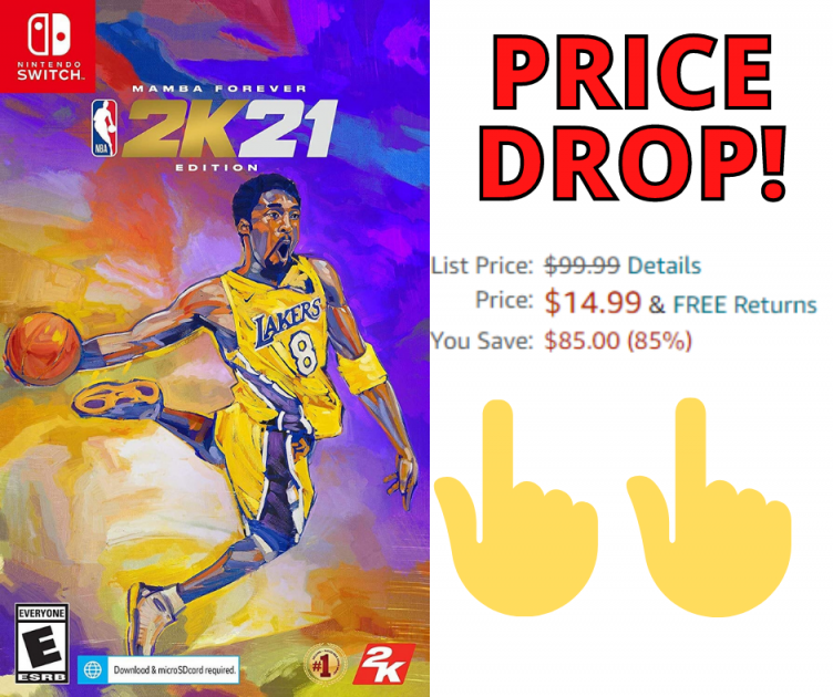 NBA 2K21 Mamba Forever Edition Nintendo Switch HUGE Savings at Amazon