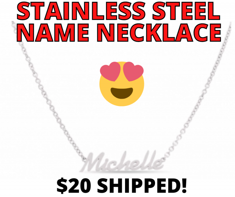 Personalized Stainless Steel Name Necklace $19 SHIPPED at Zales!