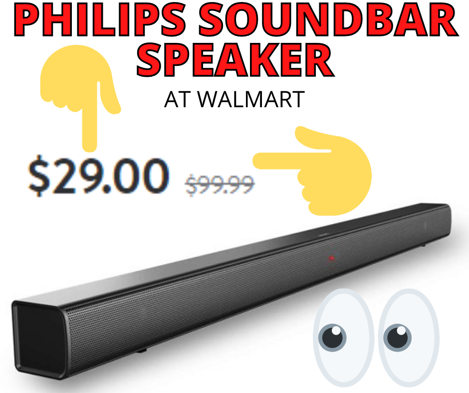 Philips Soundbar Speaker With Bluetooth HOT Price Drop at Walmart!