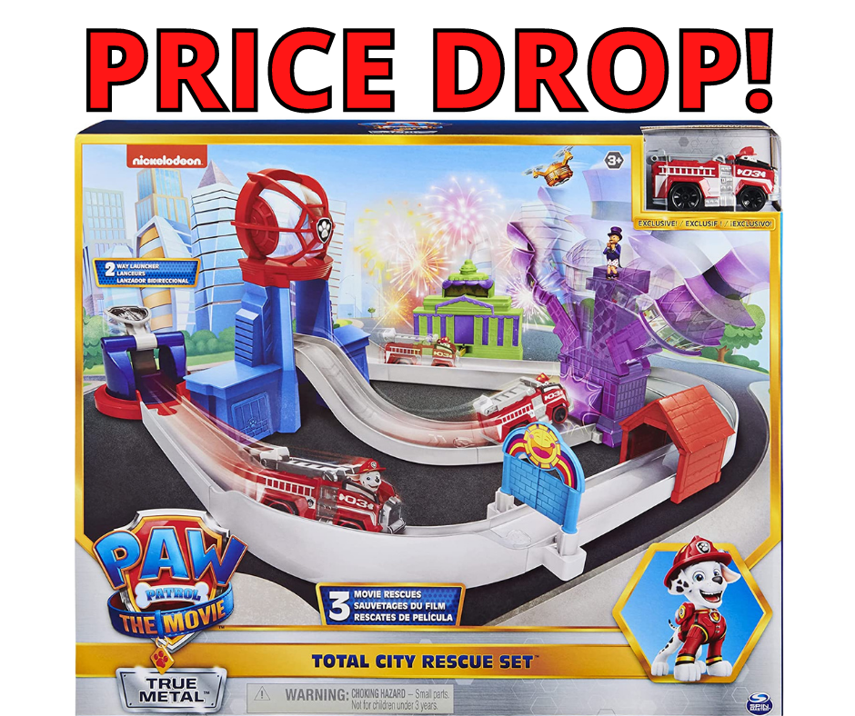 Paw Patrol Total City Rescue Movie Track Set HOT Amazon Deal!