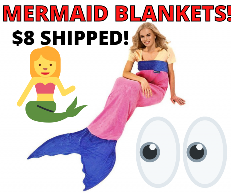 The Original Mermaid Blankets JUST $8 SHIPPED!
