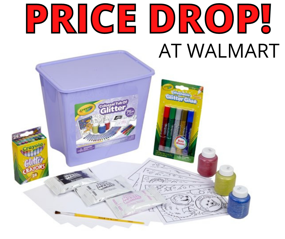 Crayola Colossal Tub of Glitter Art Set HOT Walmart Deal Online!