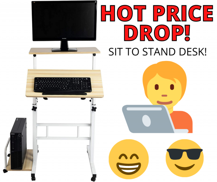 Sit to Stand Desk HOT Price Drop at Amazon!