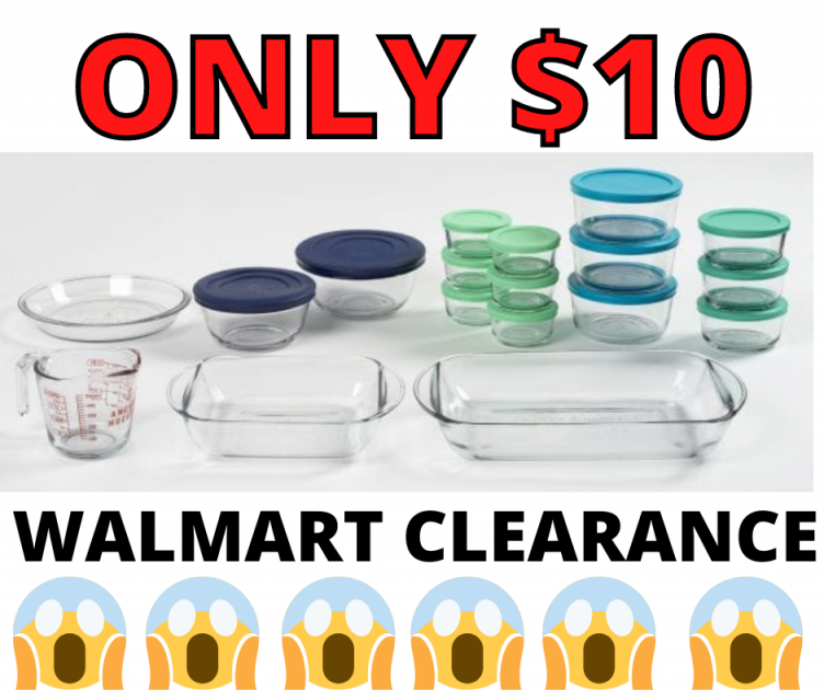 Anchor Hocking 32 Pc Bake & Store Glass Set Walmart Clearance!