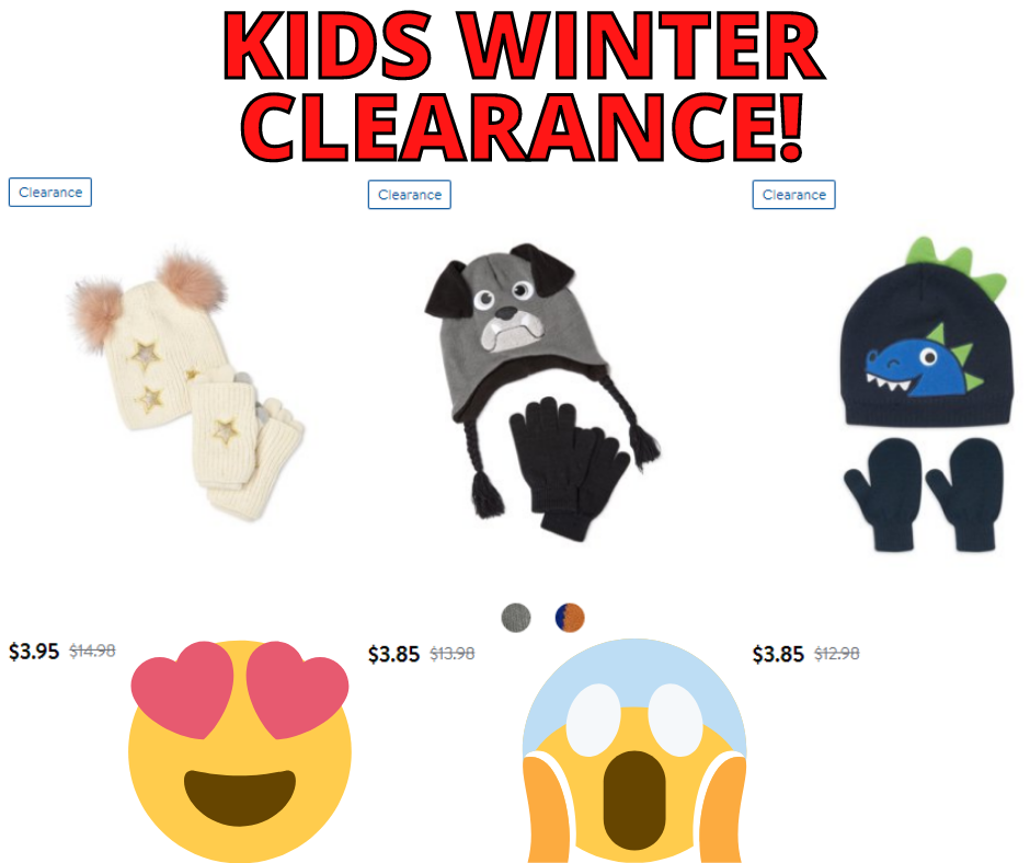 Kids Winter Clearance Online at Walmart Now!