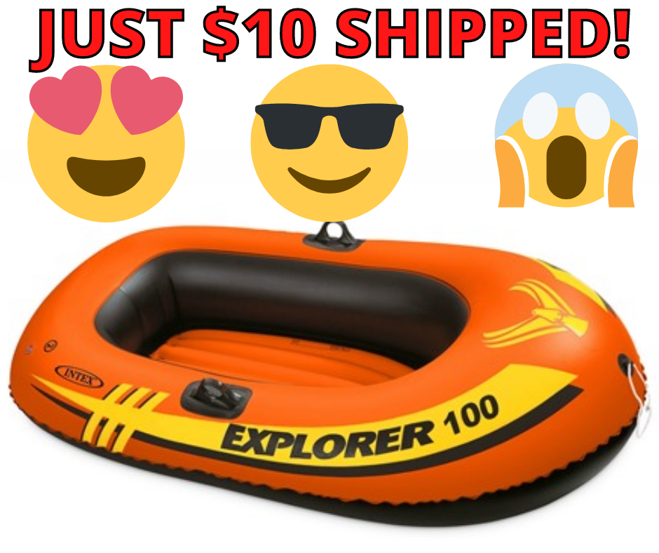 Intex Explorer Inflatable Boat 100 JUST $10 SHIPPED at Woot!