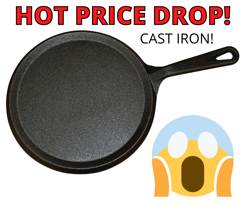 Cast Iron Thin Skillet HOT Amazon Price Drop! GO NOW!