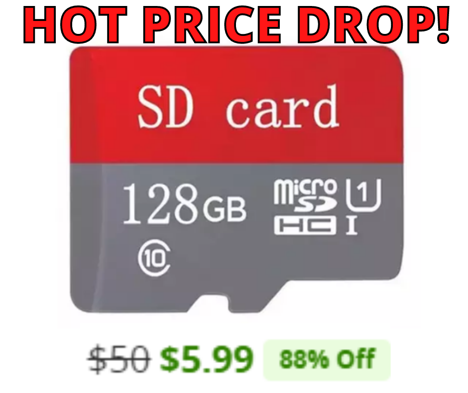Micro SD Card 128 GB HOT Price Drop at Groupon!