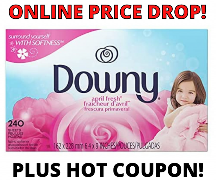 Downy April Fresh Dryer Sheets Hot Price Drop and Coupon at Amazon!