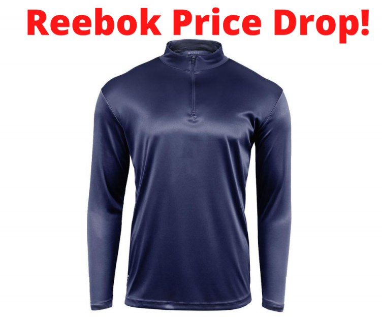 Reebok Half Zip Long Sleeve Shirts PRICE DROP at Proozy!