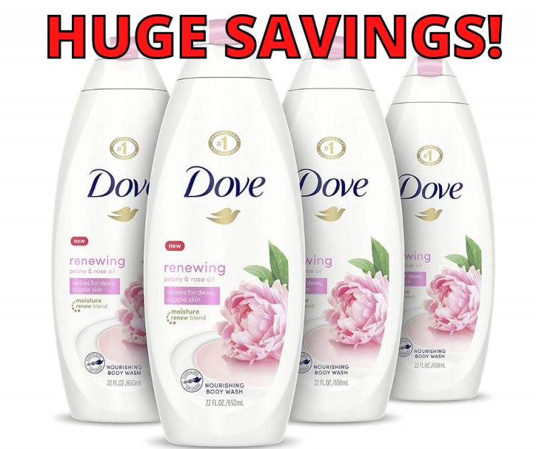 HOT Amazon Deal on Dove 4 Pack Body Wash!