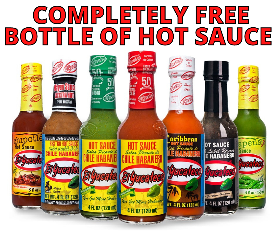 Completely FREE Bottle of El Yucateco Hot Sauce!