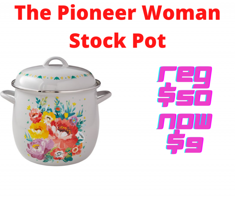 The Pioneer Woman Sweet Romance 12-Quart Steel Stock Pot Walmart Clearance!