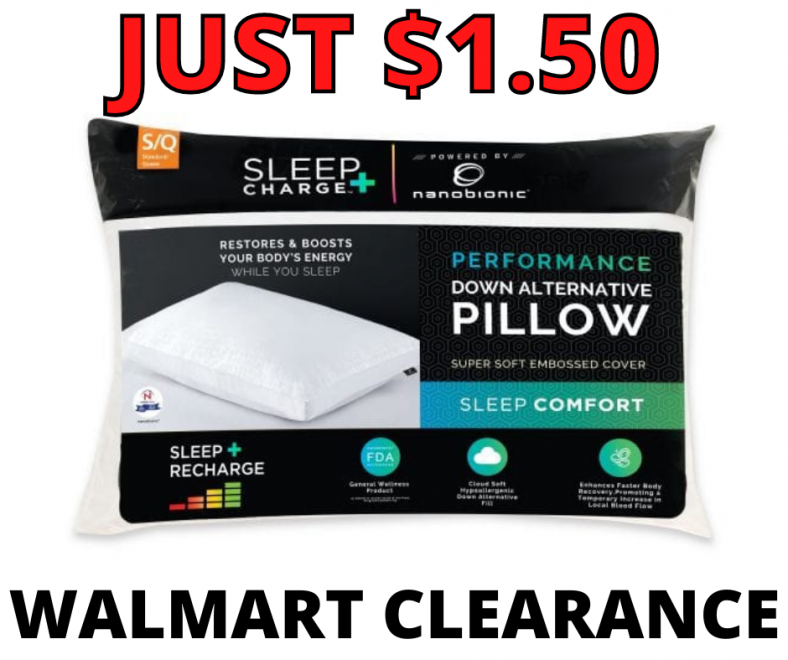 SleepCharge Down Alterntive Pillow Walmart Clearance!