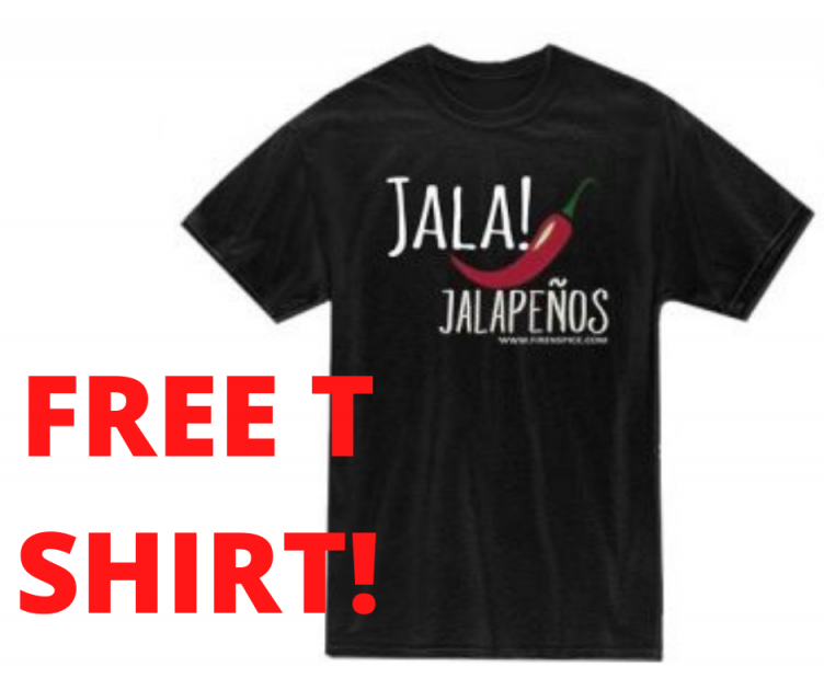 FREE Jalapeno T Shirt With FREE Shipping From Smokin Daves!