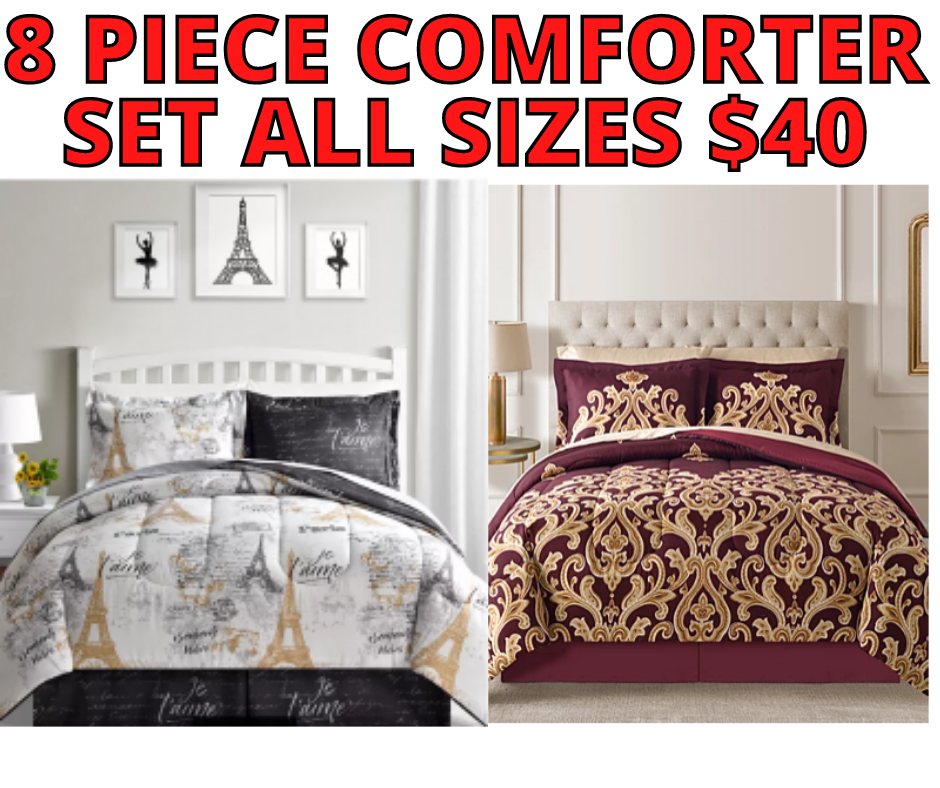 Macys 8 Piece Comforters GLITCH! ALL SIZES JUST $30!